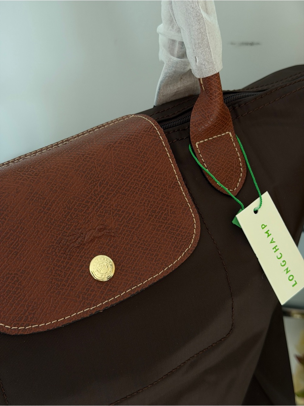 Longchamp Brown Large Tote Bag - Picture 5 of 8